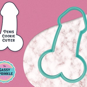 Penis Cookie Cutter, Bachelorette Party Cookies, Adult Themed Cookies