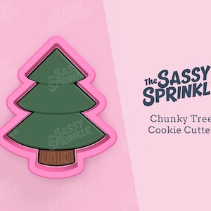 Chunky Tree Cookie Cutter, Pine Tree Cookie Cutter, Camping Cookie Cutters, Woodland Forest Themed Cookie Cutters