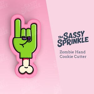 Zombie Hand Cookie Cutter, Monster, Halloween Cookies
