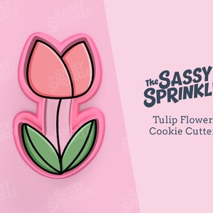Tulip Cookie Cutter, Spring Flower, Floral, Easter