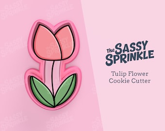 Tulip Cookie Cutter, Spring Flower, Floral, Easter