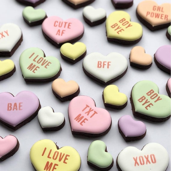 596. Conversation Hearts, Heart Cookie Cutters, Valentine's Day