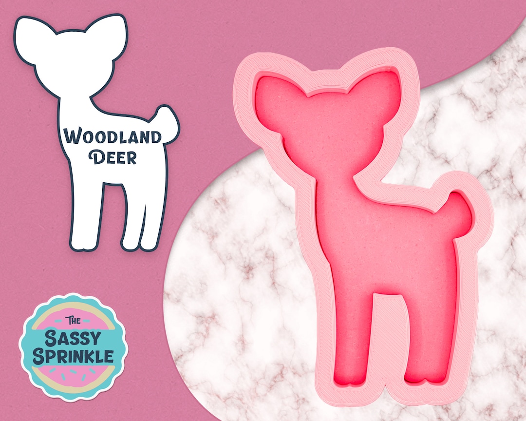 Woodland Deer Cookie Cutter Etsy