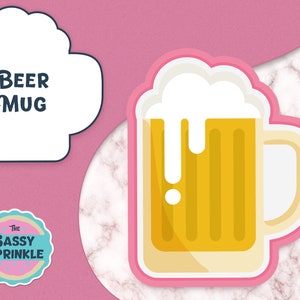 Beer Mug Cookie Cutter, Father’s Day Cookie Cutter, Summer Cookie Cutter