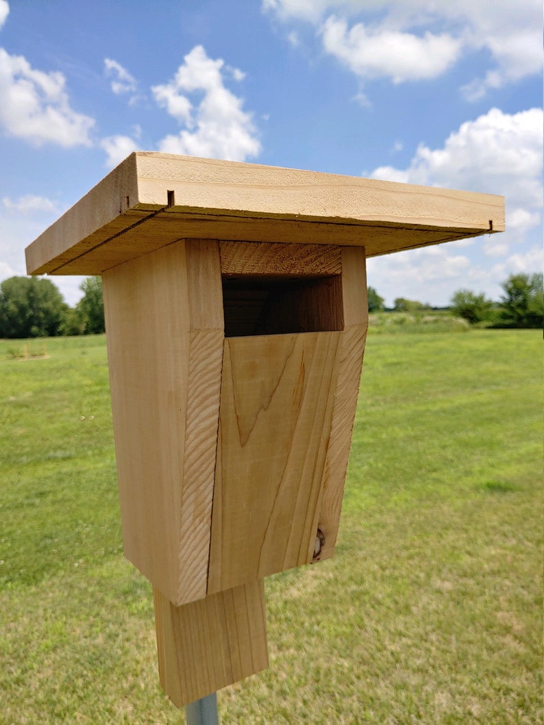 Cedar Bluebird House Slotted Entrance Sparrow Resistant - Etsy