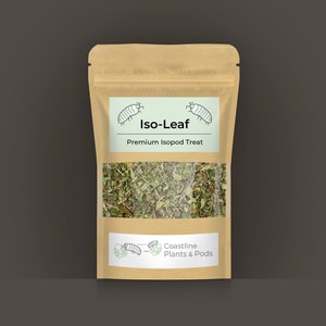 Iso-Leaf, Isopod Treat, Isopod Food, Premium Bug Food, Insect Food, Arthropod Diet, Pod, Springtail Food, Springtail Diet, Bioactive