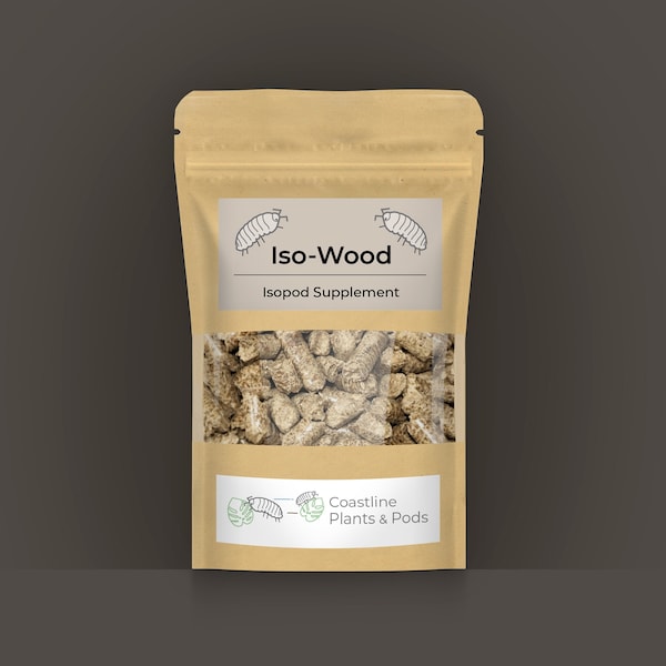 Iso-Wood, Isopod Supplement, Isopod Food, Premium Bug Food, Insect Food, Arthropod Diet, Pod, Springtail Food, Springtail Diet, Bioactive