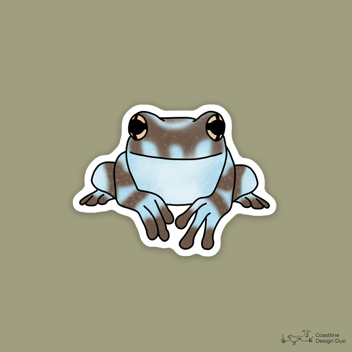 6 pc paquete de pegatinas de rana pegatina de rana de Etsy España