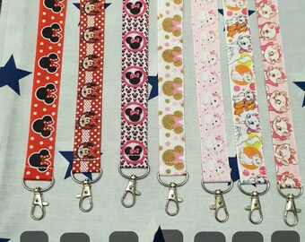 Disney lanyard deals keychain