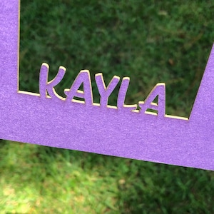 Custom laser cut 8x10 mat Personalized to frame photos