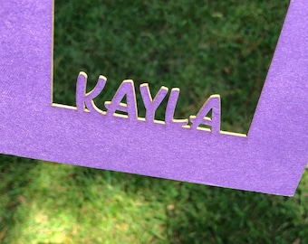 Custom laser cut 8x10 mat Personalized to frame photos