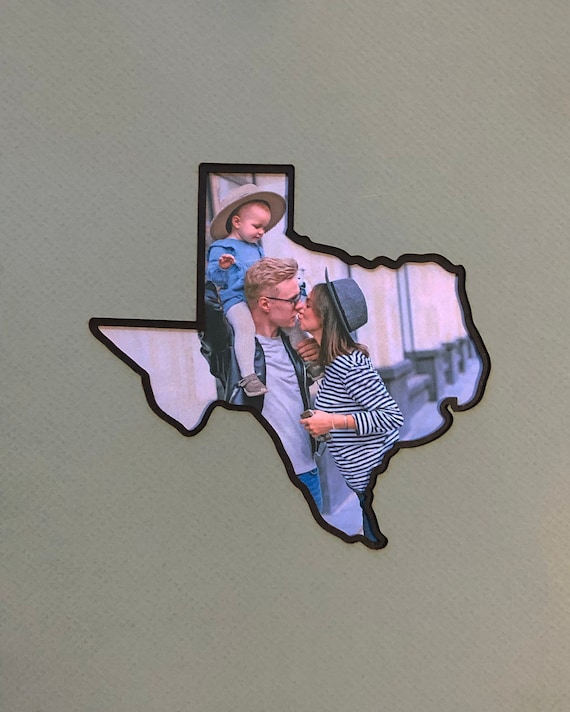 State outline double mat custom laser cut 5x7 or 8x10