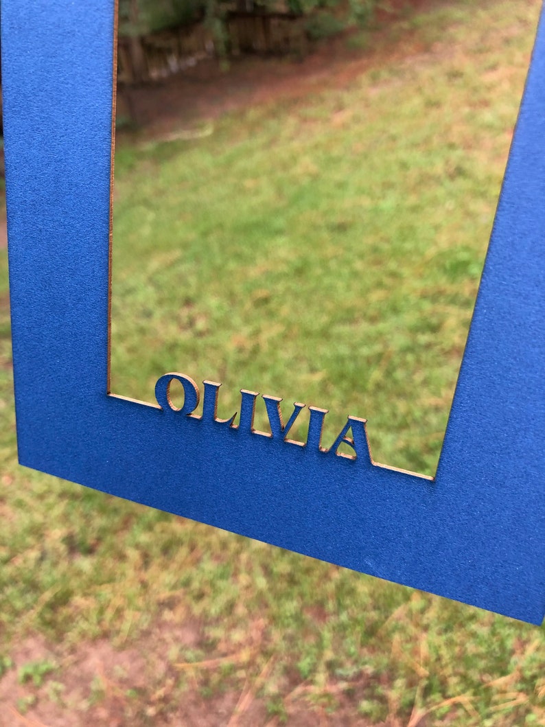 Custom Laser Cut 5x7 Mat Personalized to Frame Photos Etsy