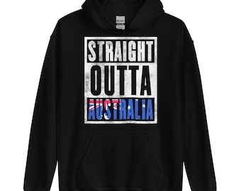 Straight Outta Australia Unisex Hoodie - Immigrant Souvenir