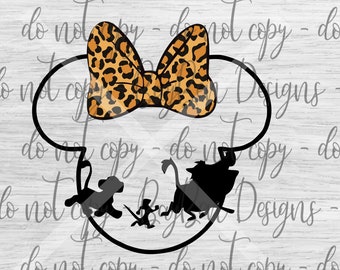 Hakuna Matata Female SVG – Animal Kingdom Family Vacation (Digital Download)