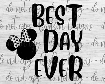 Best Day Ever Girl SVG – Family Vacation Design (Digital Download)