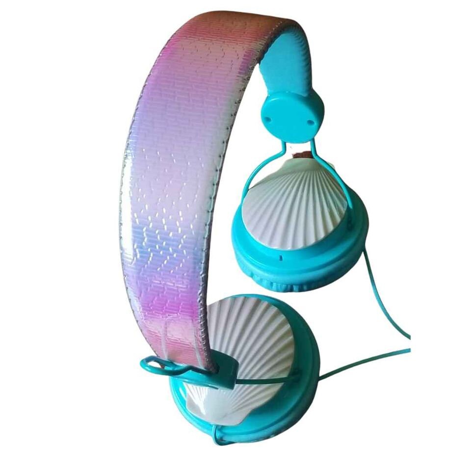 Justice Mermaid Headphones w Seashells Over The Ear Cushions Etsy