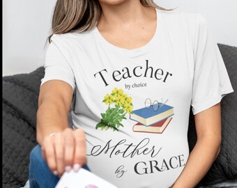 Homeschool Mom Shirt, Lehrerin nach Wahl, Mutter by Grace