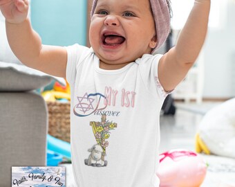 Mein 1st Pessach, Pessach, Jüdisches, Christliches, Adorable Baby Outfit, Frühlingsfeste, Yashua, Lamm Onesie, Pessach Onesie, Baby's 1st, Jesus