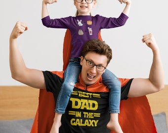 Papa Shirt, Papa Geschenk, bester Papa der Galaxie, Papa T Shirt T-Shirt, Papa Geburtstag, Vatertagsgeschenk, Geschenk für Papa, Star Wars inspiriert, Papa