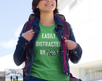 Easily Distracted By Cows, Cow Lover Shirt, Cow Shirt, Farm Girl, Country Shirt, Dairy Farm, Cow Lover, Cow Girl, Funny Cow Tee, Rodeo Shirt
