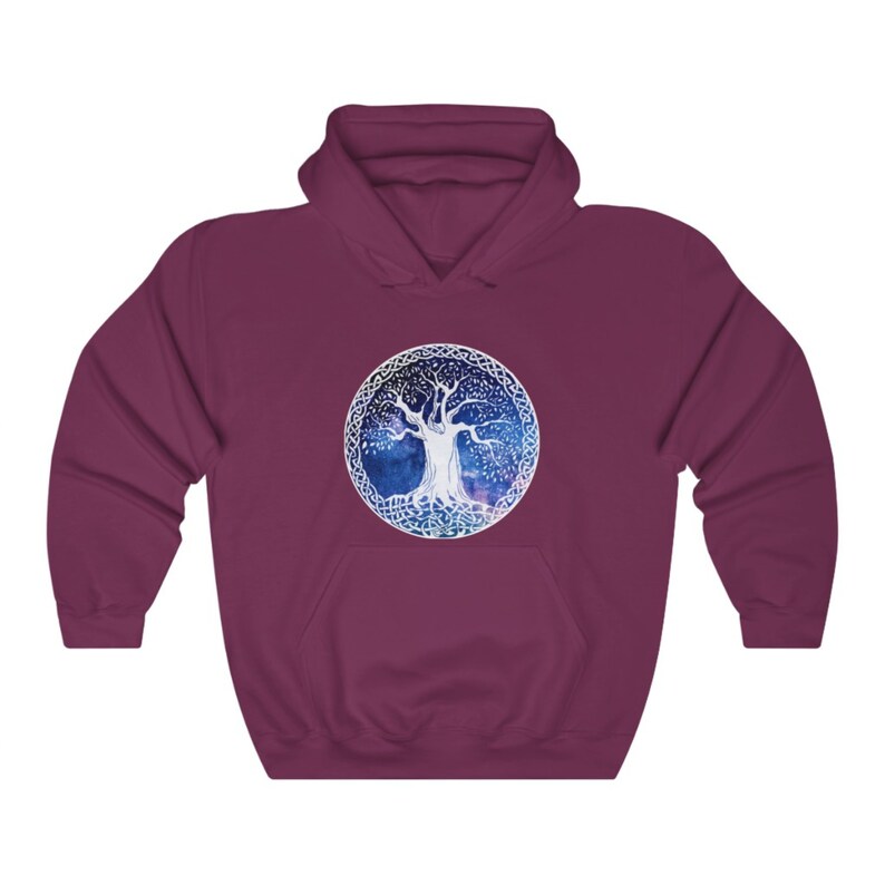 Blackwatch Modern Tartan Hoodie - Tree Of Life