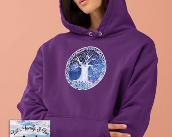 Baum Hoodie, Wikinger Hoodie, Weltenbaum, Yggdrasil Hoodie, Baum des Lebens Hoodie, Baum des Lebens Hoodie, keltischer Hoodie, Baum Sweats