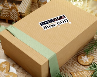 America Bless GOD, Aufkleber, God Bless America, Vinyl, USA Aufkleber, U.S.A. Autozubehör, USA, Geschenk für Christen, Jesus, veteran