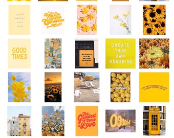 VSCO / Aesthetic Yellow Picture Collage