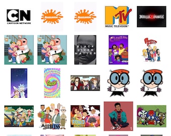 Early 2000s Shows/Cartoons Aesthetic Picture Collage