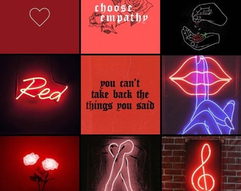 VSCO / Estética Rojo Imagen Collage