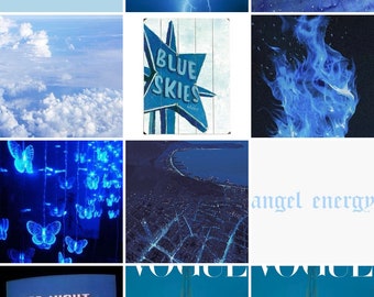 VSCO / Aesthetic Blue Picture Collage