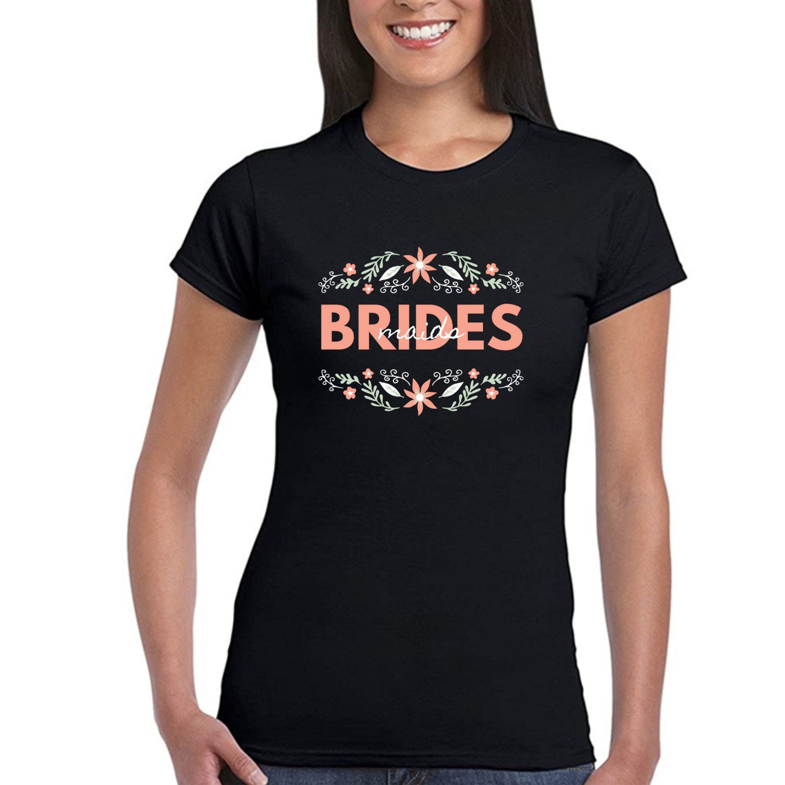 Wedding Custom Shirts Bridesmaids Shirt Bridesmaid Custom Etsy