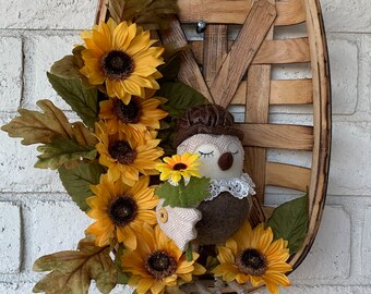 Sunflower Decor, Owl Decor, Wall Decor, Fall Decor, Wall Decor, Rood Holidays, Thanksgiving Decor