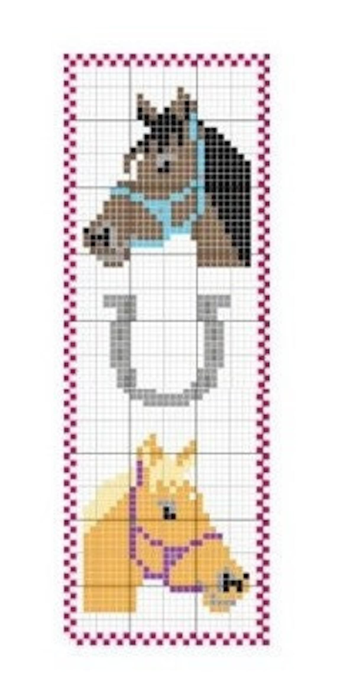 Cross Stitch Horse Bookmark Pattern Etsy