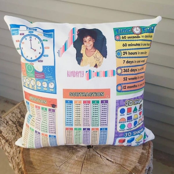 Personalized Learning Pillows/Childrens Gift/Pillow/Learn/ Personalize/Customize/Kids Gift