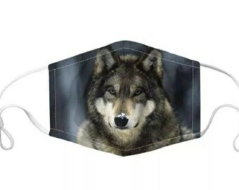 Wolf Face Mask Etsy