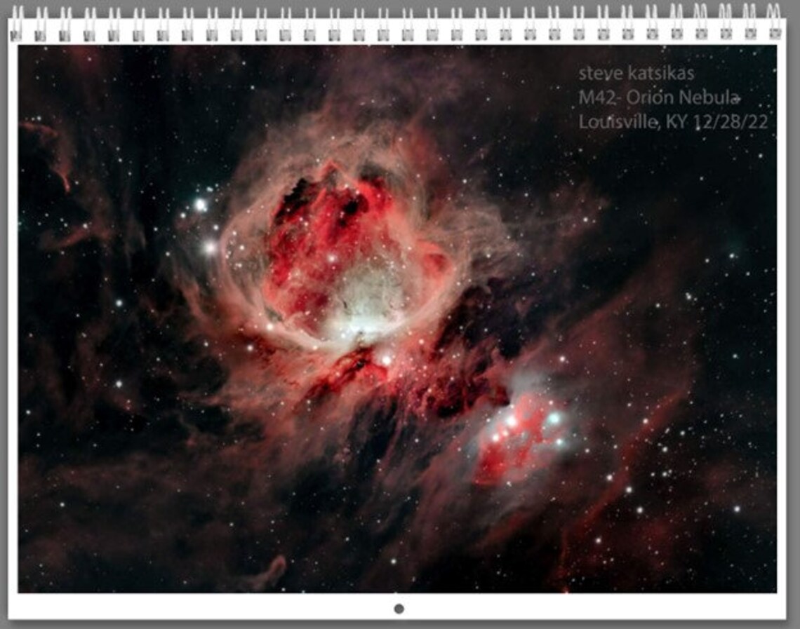 Original Astrophotography Calendar 2024 by Steve Katsikas Etsy