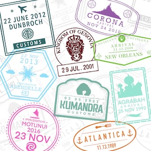 Adesivos transparentes para passaporte Princesa