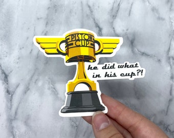 Pegatina de la copa del pistón