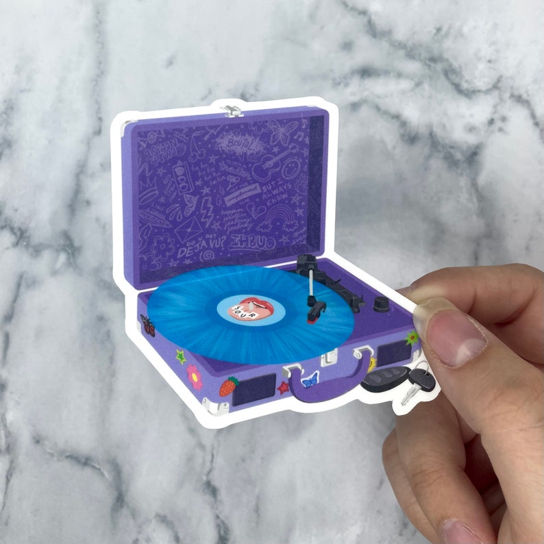 Record Sticker Blue Sour Sticker Collection - Etsy