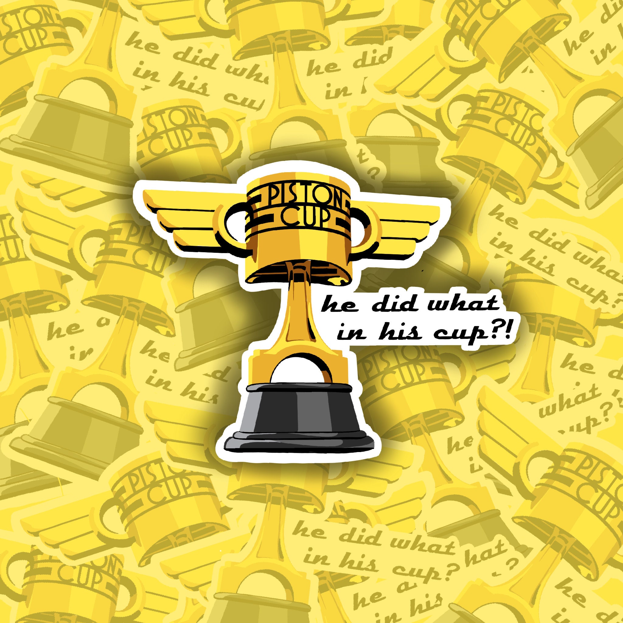Piston Cup Inspired Sticker Etsy