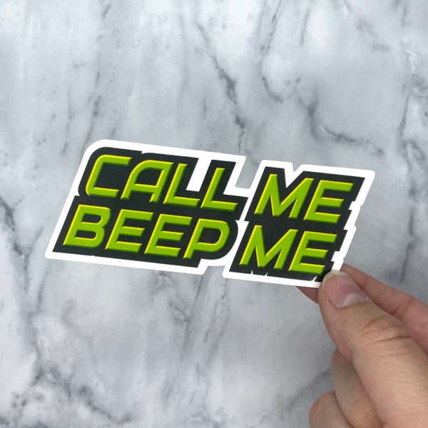 Call Me Sticker