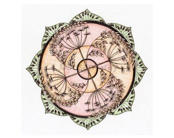 Flower Mandala Print Series