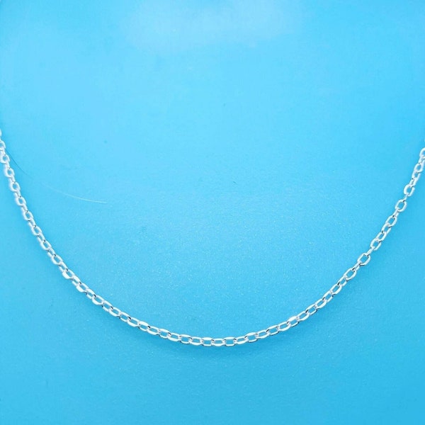 Genuine 925 Sterling Silver Light Trace Chain Available in Different Sizes