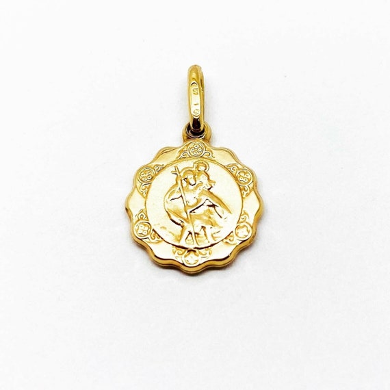 Herren 9ct Gelbgold 'DAD' Anhänger Set Mit Klarem Stein