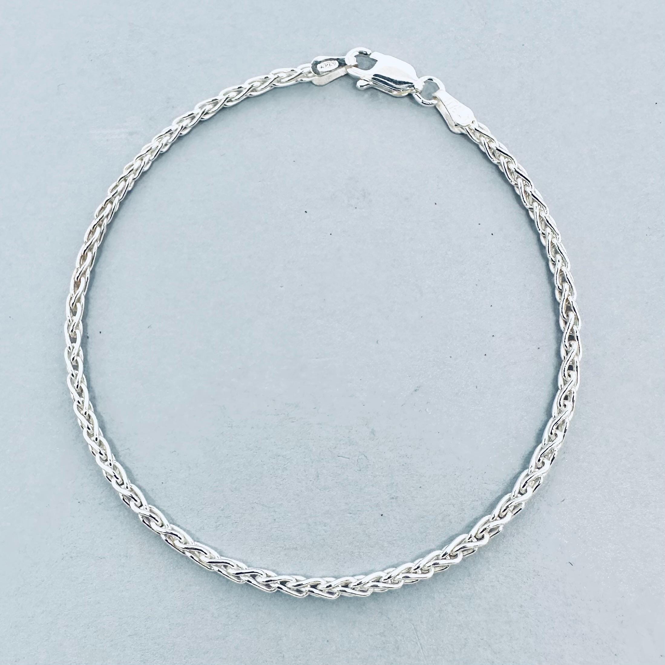 Genuine 925 Sterling Silver 7 Inch Fancy Fox Tail Bracelet - Etsy