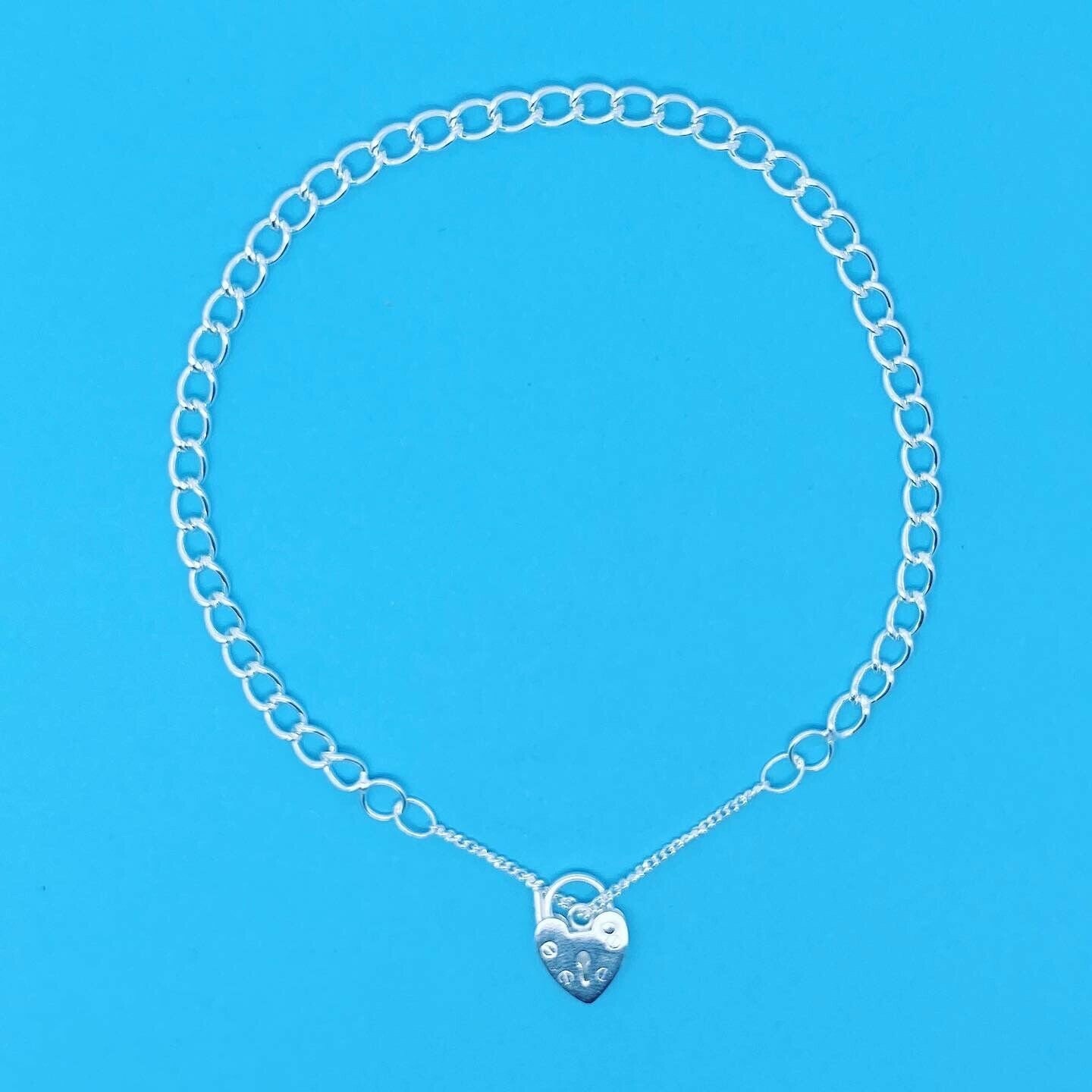 【H】お買い得✨STERLING 925 刻印　ネックレス　ブレスレット　7点 本物の刻印入り 925 スターリングシルバー 7 インチ カーブ チャーム