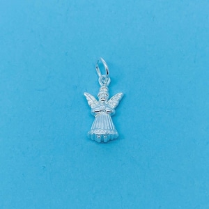 Echtes 925 Sterling Silber betender Engel Charm/Anhänger