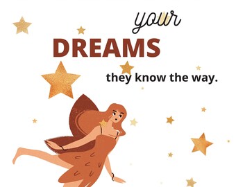 images Follow Your Dreams They Know The Way Poster follow dreams poster etsy